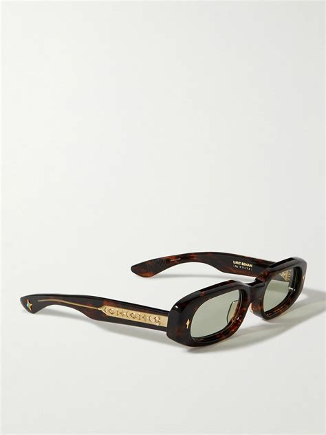 Jacques Marie Mage Umit Benan Hulya Oval Frame Tortoiseshell Acetate Sunglasses Jacques Marie Mage