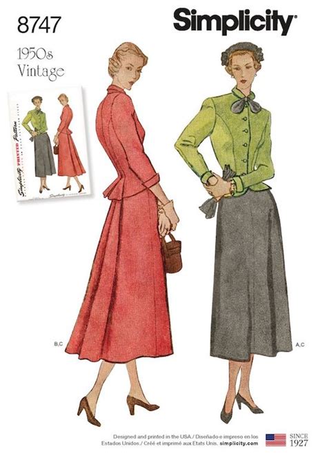 Suit Sewing Patterns Sewing Pattern Sizes Simplicity Sewing Patterns Vintage Sewing Patterns