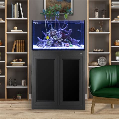 50 Gallon Lagoon Aio Nuvo Pro 2 Aquarium Black Aps Stand