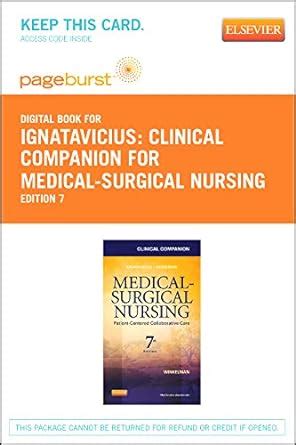 Clinical Companion For Medical Surgical Nursing Elsevier EBook On