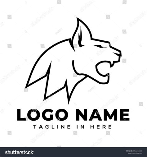 Head Wildcat Roaring Logo Design Inspiration Stock Vector (Royalty Free ...