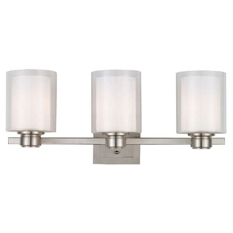 Design House Oslo 3 Light Brushed Nickel Vanity Light 556159 The Home Depot