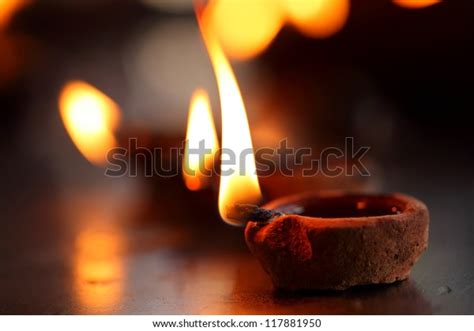 Coconut Oil Lamps Hindu Temple Stock Photo 117881950 Shutterstock