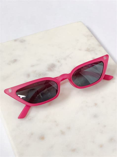 Royale Matte Pink Cat Eye Sunglasses By Aj Morgan Matte Pink Cat Eye