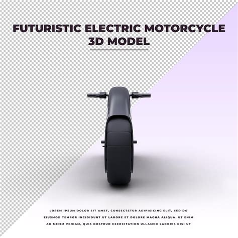 Motocicleta eléctrica futurista Archivo PSD Premium