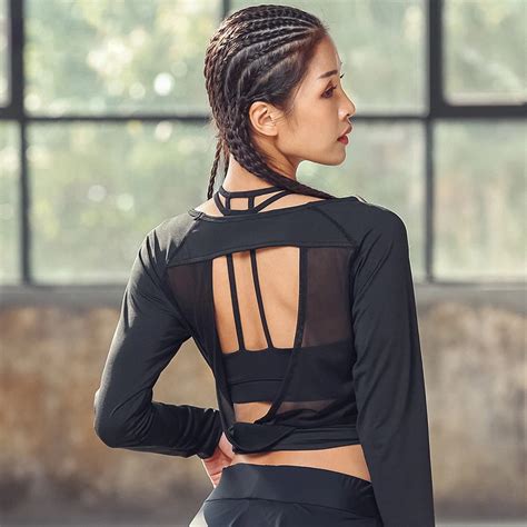 New Sexy Backless Mesh Patchwork Sport T Shirt Fitness Women Yoga Shirt