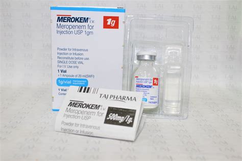 Meropenem For Injection USP 1gm Suppliers GMP Manufacturer