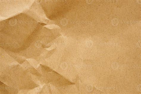 Brown Crumpled Paper Recycled Kraft Sheet Texture Background 12884124