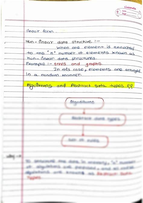 SOLUTION Data Structures Algorithm Handwritten Notes Studypool