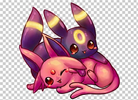 Glaceon And Umbreon Chibi