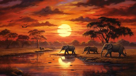 Savannah Sunset by InkImagine on DeviantArt