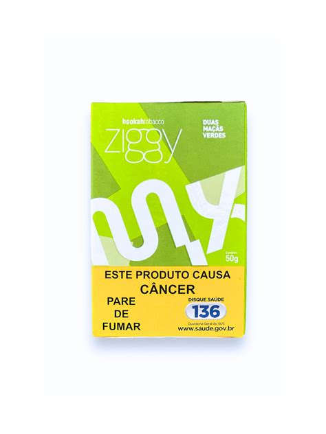 Essência Ziggy Duas Maças Verde Mix 50g Tabacaria Premium