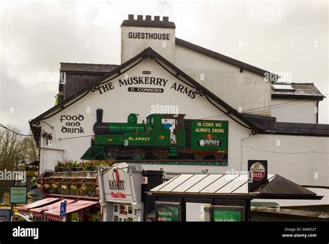 Blarney County Cork Ireland The Signage On The Gable Wall Of The