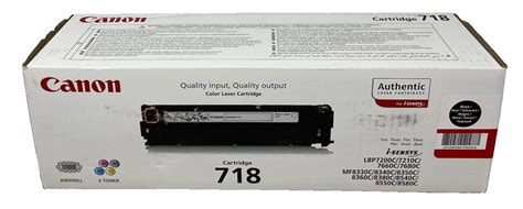 Canon 718 2662B002 718BK Toner Original Black LBP 7200 MF8330 MF8580 B