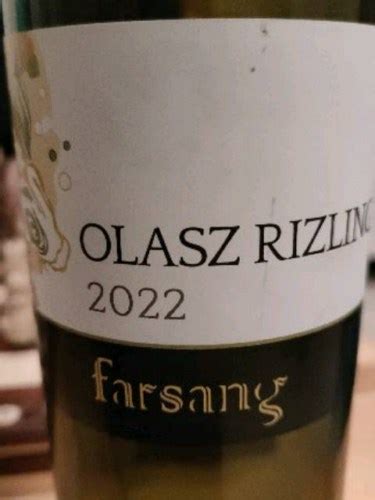 Farsang Olaszrizling Vivino Australia