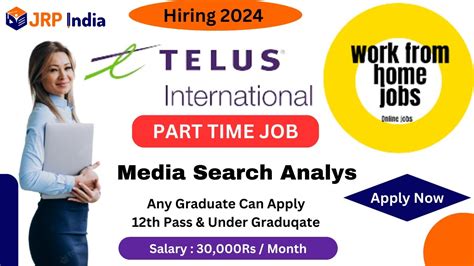 Telus International Work From Home Job For 12th Pass Freshers Part Time