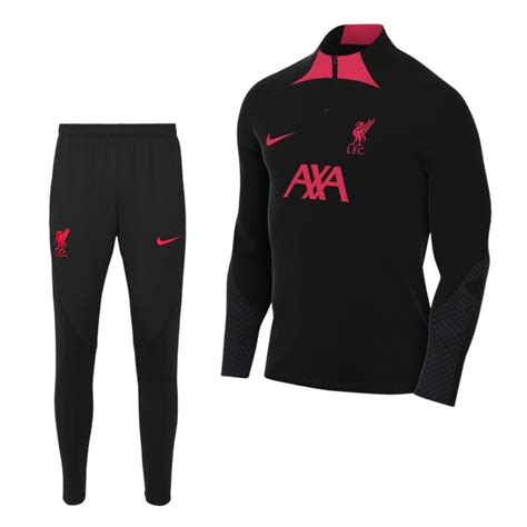 Nike Liverpool Strike Trainingspak 2022 2023 Zwart Rood