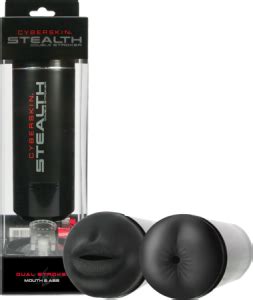 CyberSkin Stealth Double Stroker Mouth And Ass Limp Donkey Adult Store