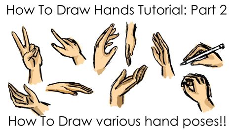 Hand Positions Drawing