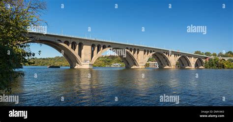 WASHINGTON, DC, USA - Key Bridge, Potomac River Stock Photo - Alamy