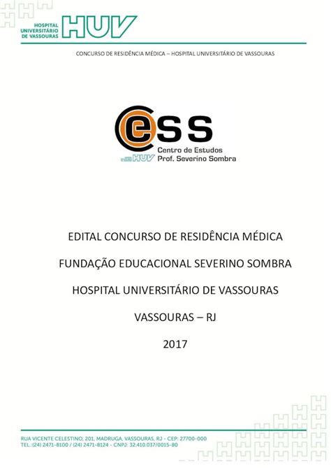 PDF EDITAL CONCURSO DE RESIDÊNCIA MÉDICA PDF file1981 e pelas