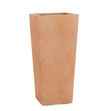 CONIC Konische Pflanzkübel Säule terrakotta 70cm Höhe