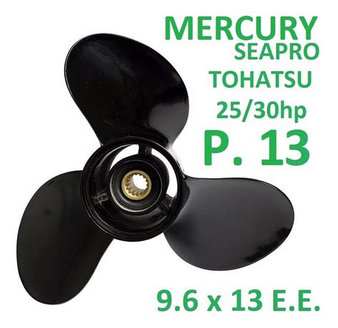 Helice Motor De Popa Mercury Sea Pr Hp X Mercado Livre