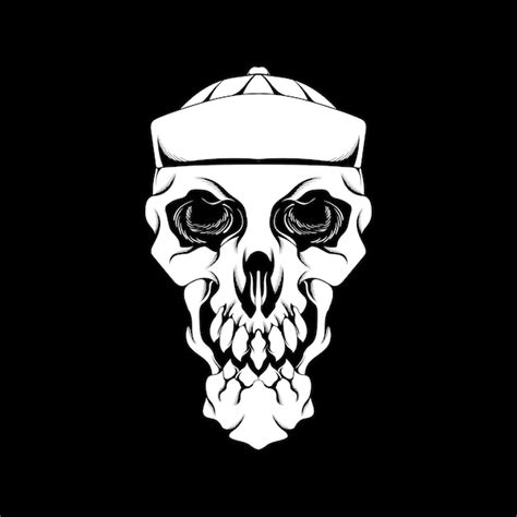 Premium Vector Awesome Skull Head Illustration