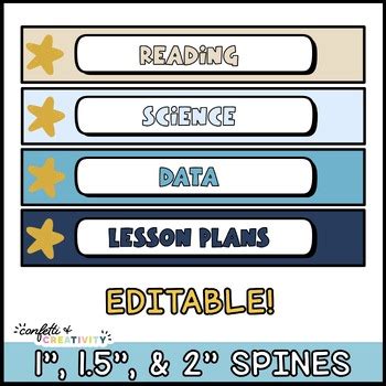 Editable Binder Covers Editable Binder Spines Ocean Classroom Theme