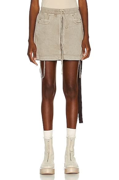 Drkshdw By Rick Owens Mini Skirt In Dust Fwrd