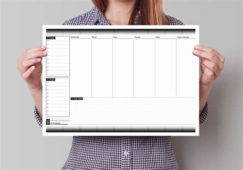 Podkład na biurko Biuwar Planer tygodniowy A3 wzór B 4 Planer