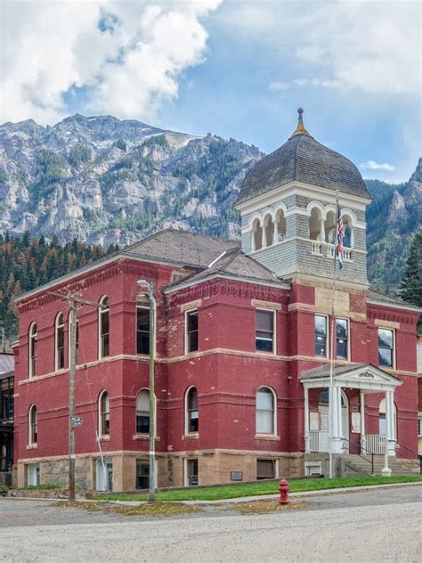 Tribunale Storico Della Contea Di Ouray Fotografia Stock Immagine Di