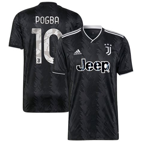 Juventus Away Jersey With Player Pogba Printing Unisex