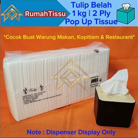 Jual Tissue Facial Belah Pop Up Rumah Makan 2ply 1000g 1 Kg Kiloan