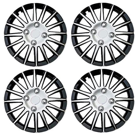 Autopearl Full Wheel Cover Cap Silver Black 15 Inches Press Type