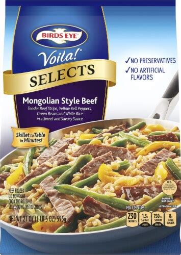 Birds Eye Voila Selects Mongolian Style Beef 21 Oz Fry’s Food Stores