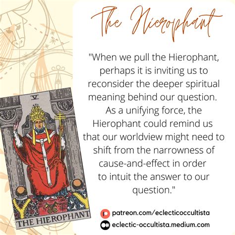 Hierophant Tarot Meaning