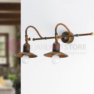 TODI Adjustable Wall Lamp Antique Brass Rustico Imas 35980 2A12