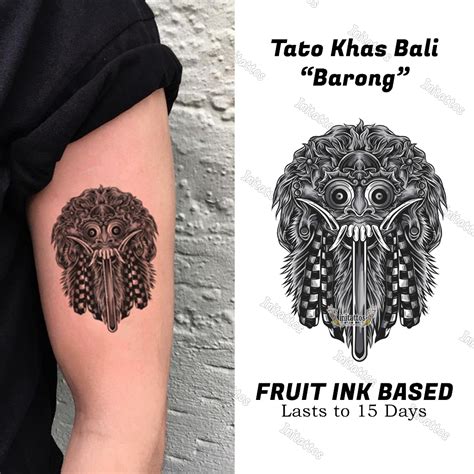 Jual Fruit Ink Barong Tato Semi Permanen Tatto Temporer Hitam Tahan