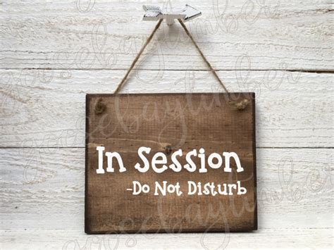 In Session Sign In Session Wood Sign In Session Door Sign Etsy