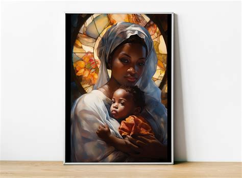 African American Virgin Mary Files Black Virgin Mary Wall Art