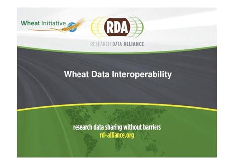 Pdf Wheat Data Interoperability Research Data Alliance · Survey