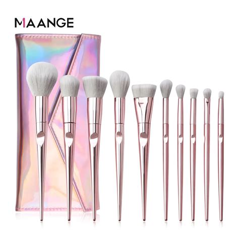 Maange Conjunto De Pinc Is Para Maquiagem Facial 10 Pe As P Sombra