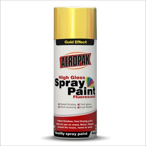 Aeropak High Gloss Gold Glitter Spray Paint Aerosol Gold Effect Paint