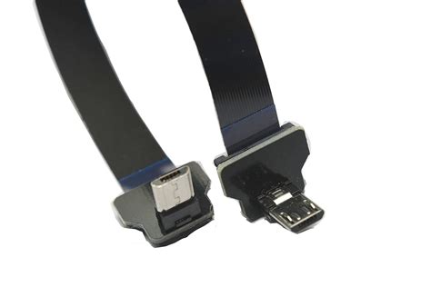 Slim Flat Micro Usb Fpv Flat Slim Thin Ribbon Fpc Cable Micro Usb 90 Degree Angle To Micro Usb