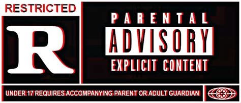 Rated R + Parental Advisory Logo