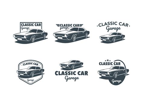 Classic Muscle Car Emblem Vector 146605 Vector Art at Vecteezy