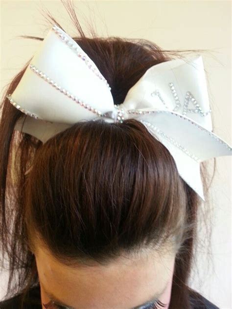 Cheer Poof Bow And Teased Hairtie Cheerleading Hairstyles Teased