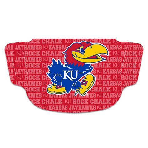 Rock Chalk Jayhawk Face Mask