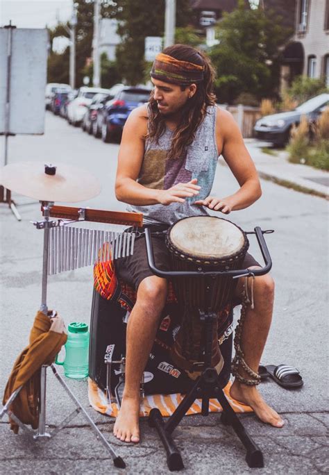 Action Shot Of Me Busking At An Arts Festival In September R Drums